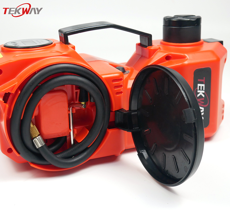 Kit de cric électrique pour voiture Tekway 5 tonnes 12 V, cric hydraulique avec clé à chocs électrique pour SUV, changement de pneus, réparation 5