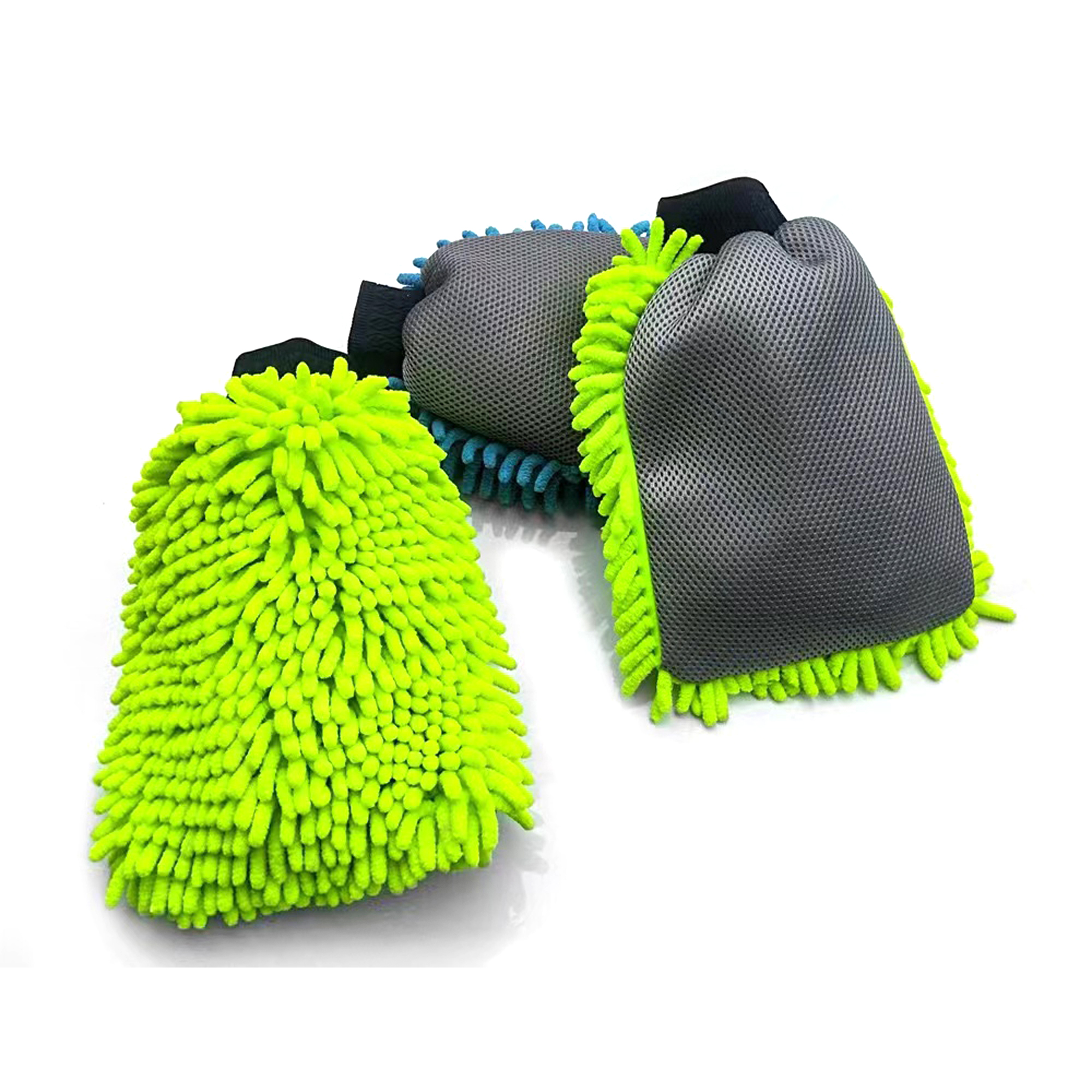 Customized Chenille and Mesh Microfiber Wash Mitt manufacturers From China | Tekway2 3