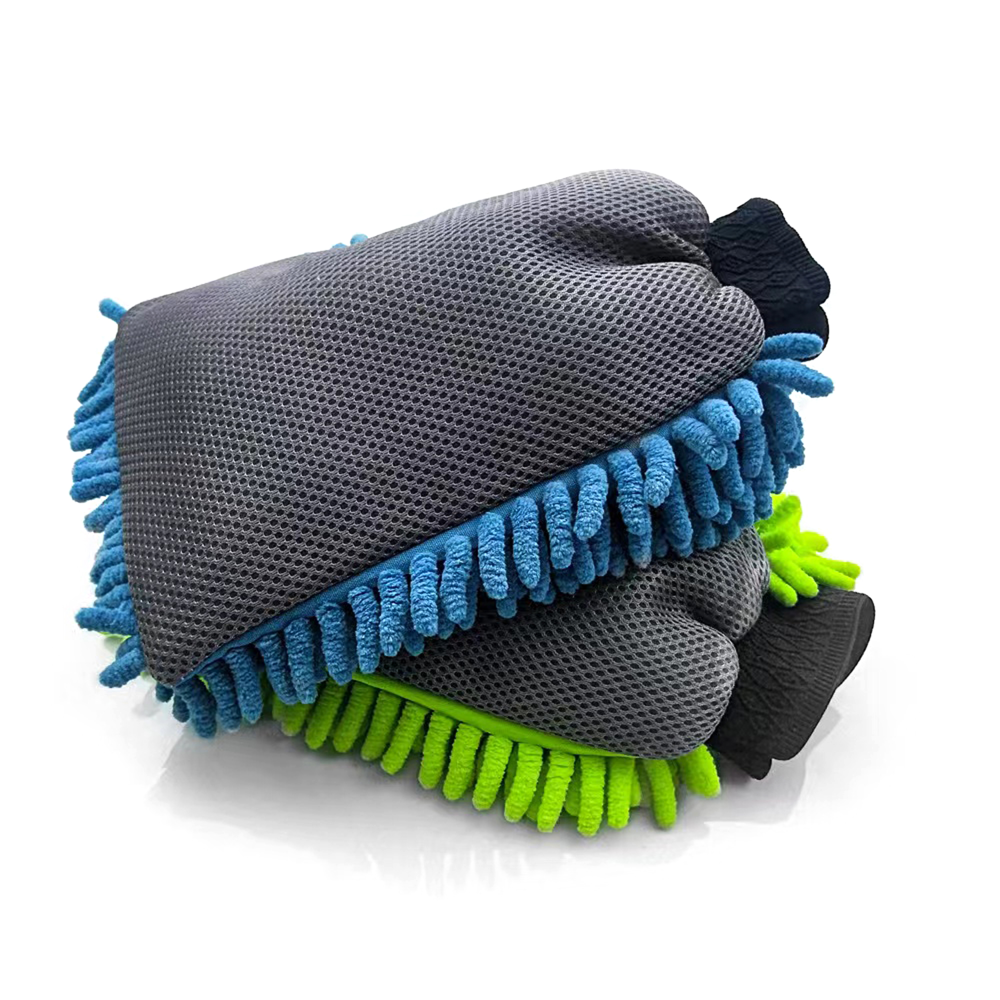 Customized Chenille and Mesh Microfiber Wash Mitt manufacturers From China | Tekway2 5