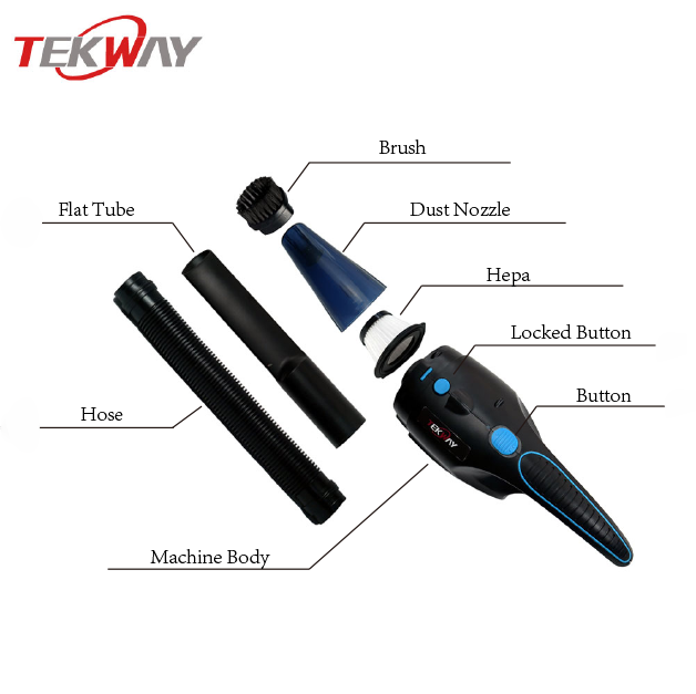 Tekway Car Vacuum Cleaner,12v Small Handheld Vacuum Cordless Portable Mini Lightweight USB Rechargeable Hand Vacuum 11