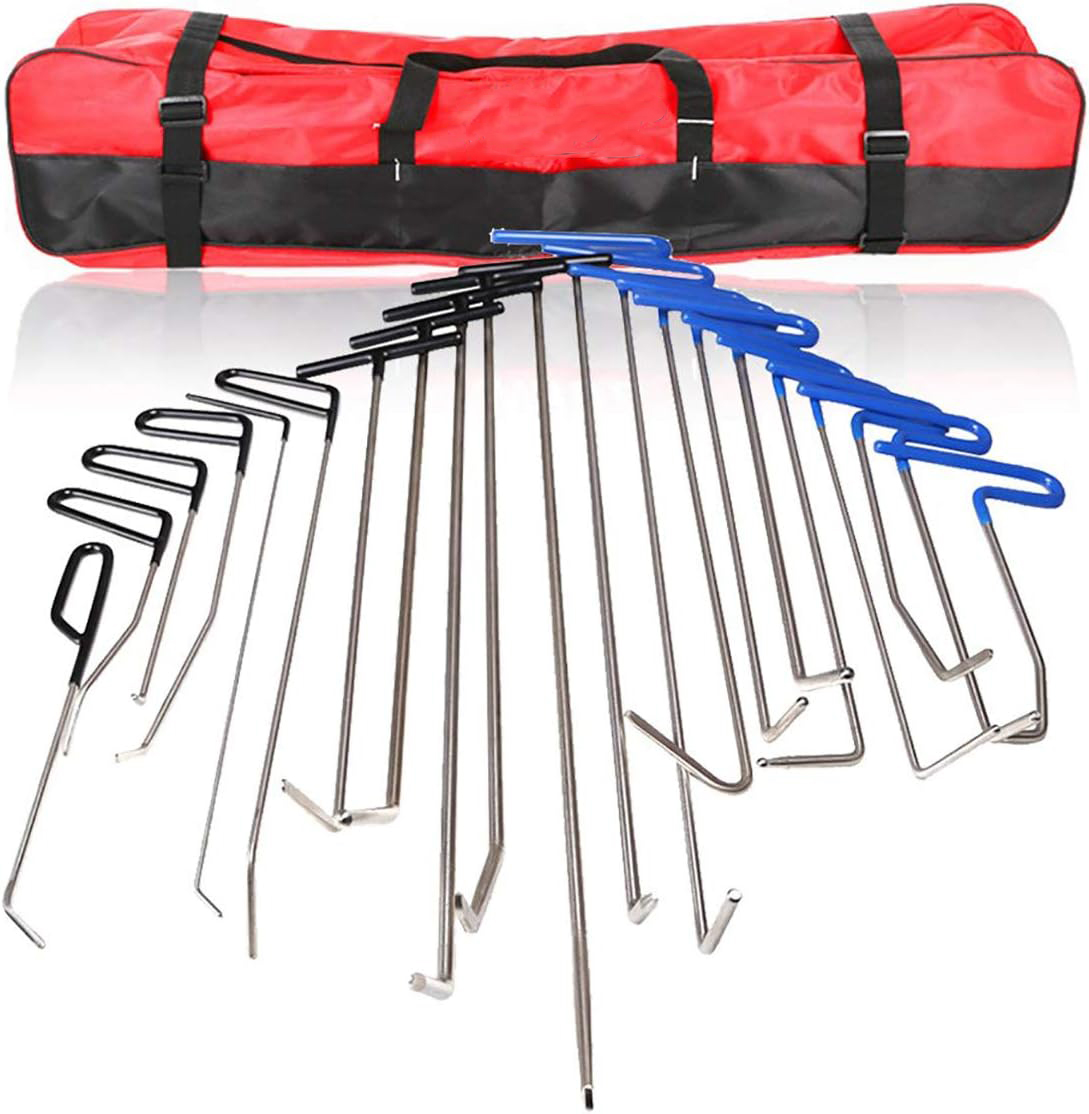 Best Paintless Dent Repair Rods Tool Auto Body Paintless Dent Repair Tools Kit for Door Dings Hail Repair 1