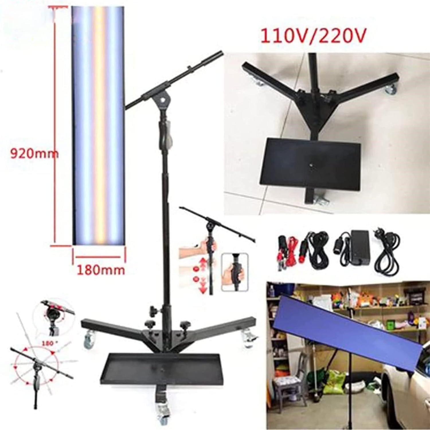 Quality Car Paintless Dent Repair Tools PDR Light, Dent Reflector Lamp,Led Leveling Light for Bump Repair 4