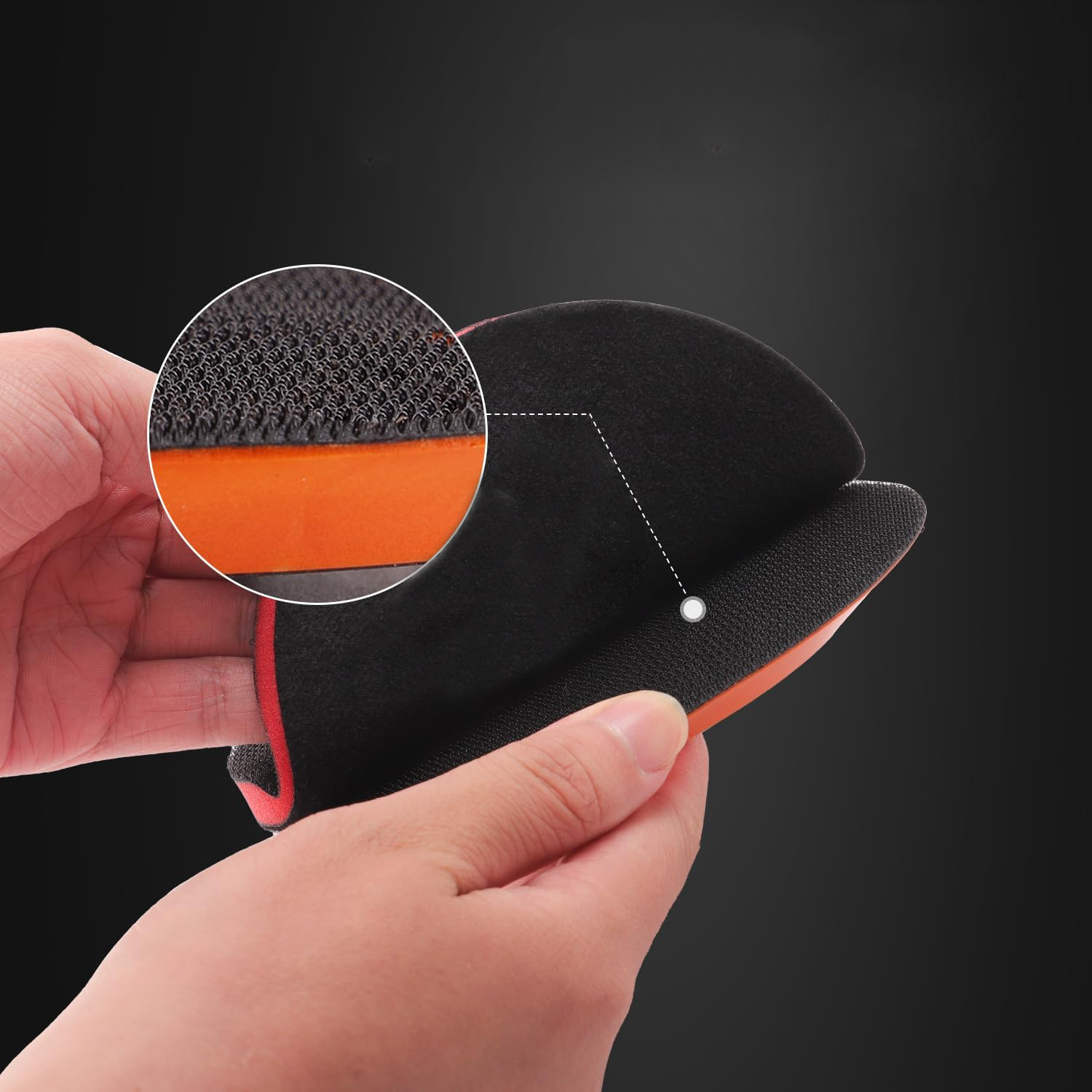 Tekway 6(150mm) Backing Pad Hook and Loop Backing Plate 5/16-24 Thread DA Air Random Orbital Sander/Polisher Backing 6