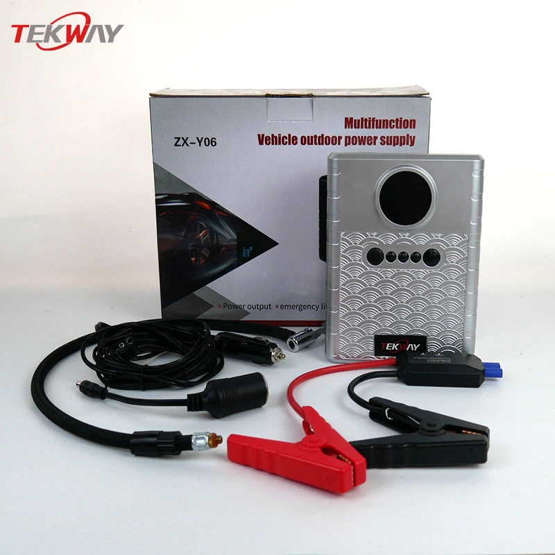 Tekway 12V Car Inflator With illuminated warning light Digital Tire Pressure Gauge w/Auto Pump/Shut Off, Carrying Case 1
