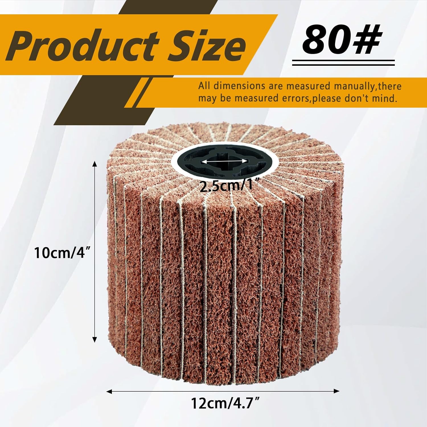 Best Non Woven Wire Abrasive Drawing Polishing Burnishing Wheel Flap Wire Brush Drum Surface Conditioning Tool 4