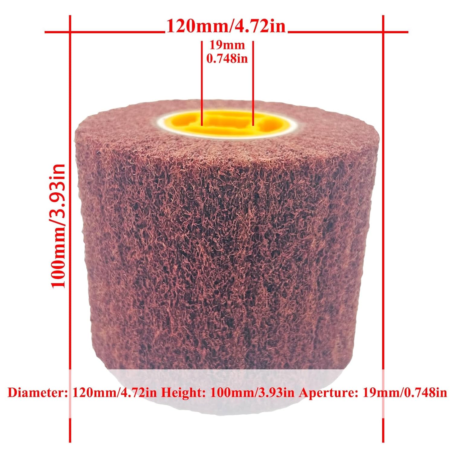 Quality Non-Woven Burnishing Polishing Wheel Drum, Abrasive Wire Drawing Flap Wheel Drum Brush Manufacturer | Tekway 5
