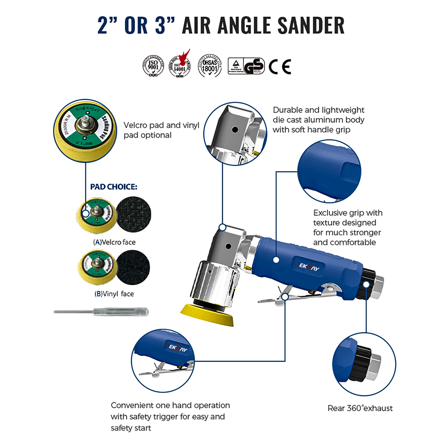 Kvalitet Pneumatisk slipmaskin Högkvalitativ pneumatisk slipmaskin Tillverkare | Tekway 8