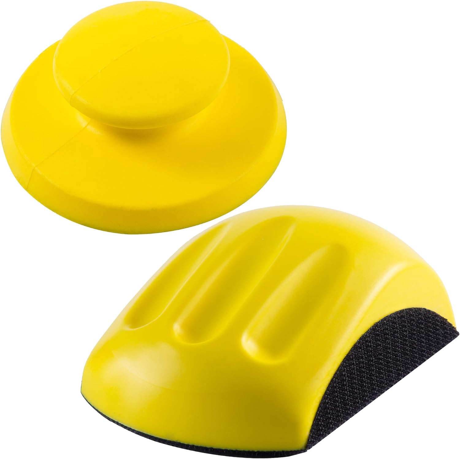 Best hand sanding block 5 Inch Round+ Mouse Hand Sanding Block Pad, 5” Hook and Loop Sanding Block Backing Plate 7