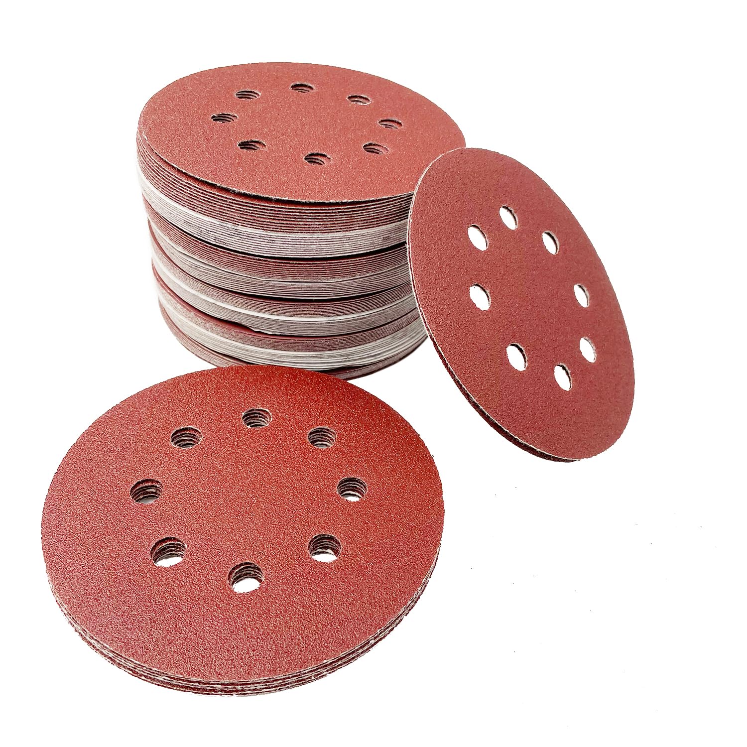 Customized Sandpaper 8 Hole Hook and Loop Sanding Pads for Orbital Sander manufacturers From China | Tekway 1