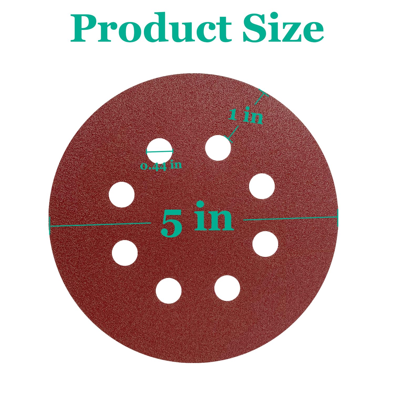 Customized Sandpaper 8 Hole Hook and Loop Sanding Pads for Orbital Sander manufacturers From China | Tekway 4