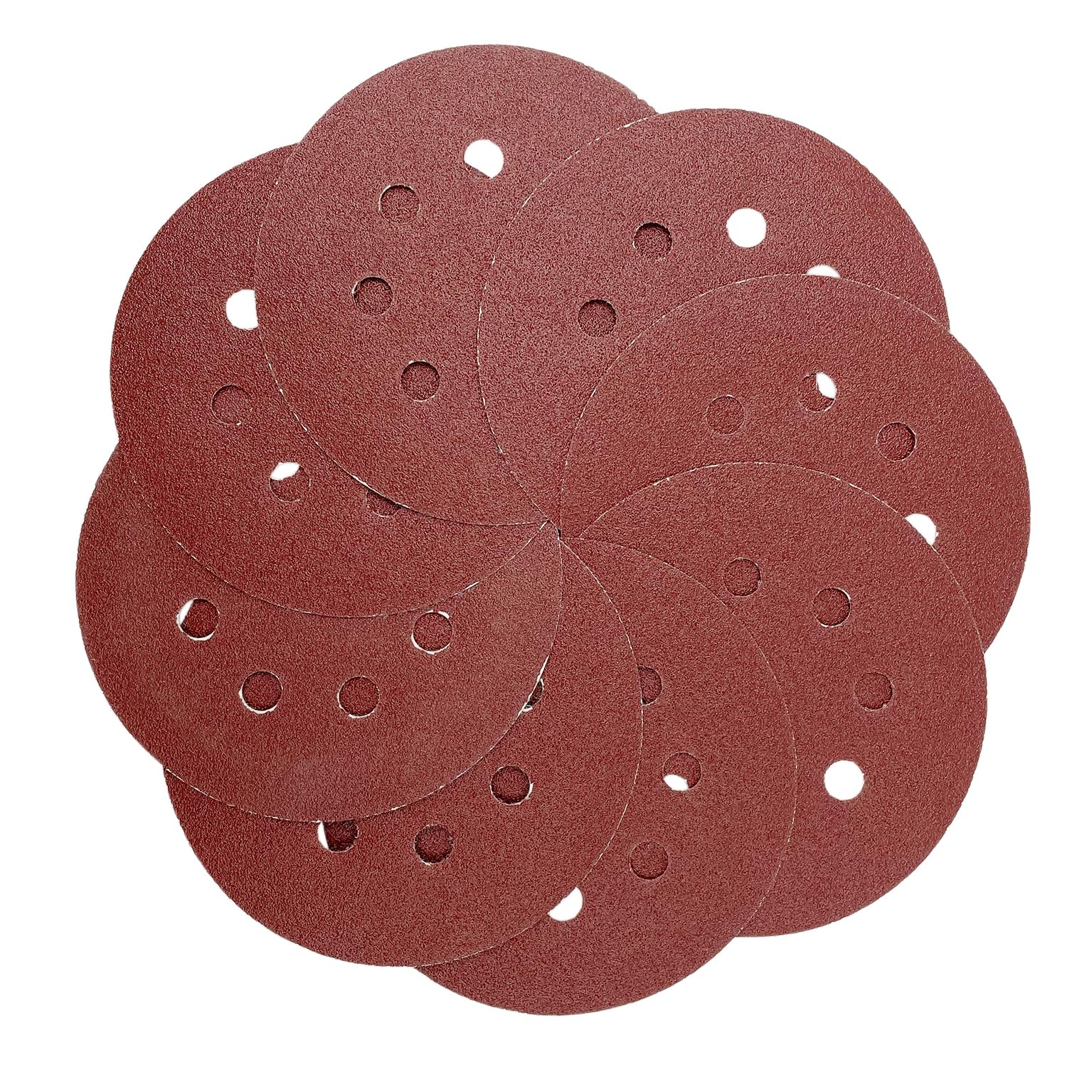 Customized Sandpaper 8 Hole Hook and Loop Sanding Pads for Orbital Sander manufacturers From China | Tekway 6