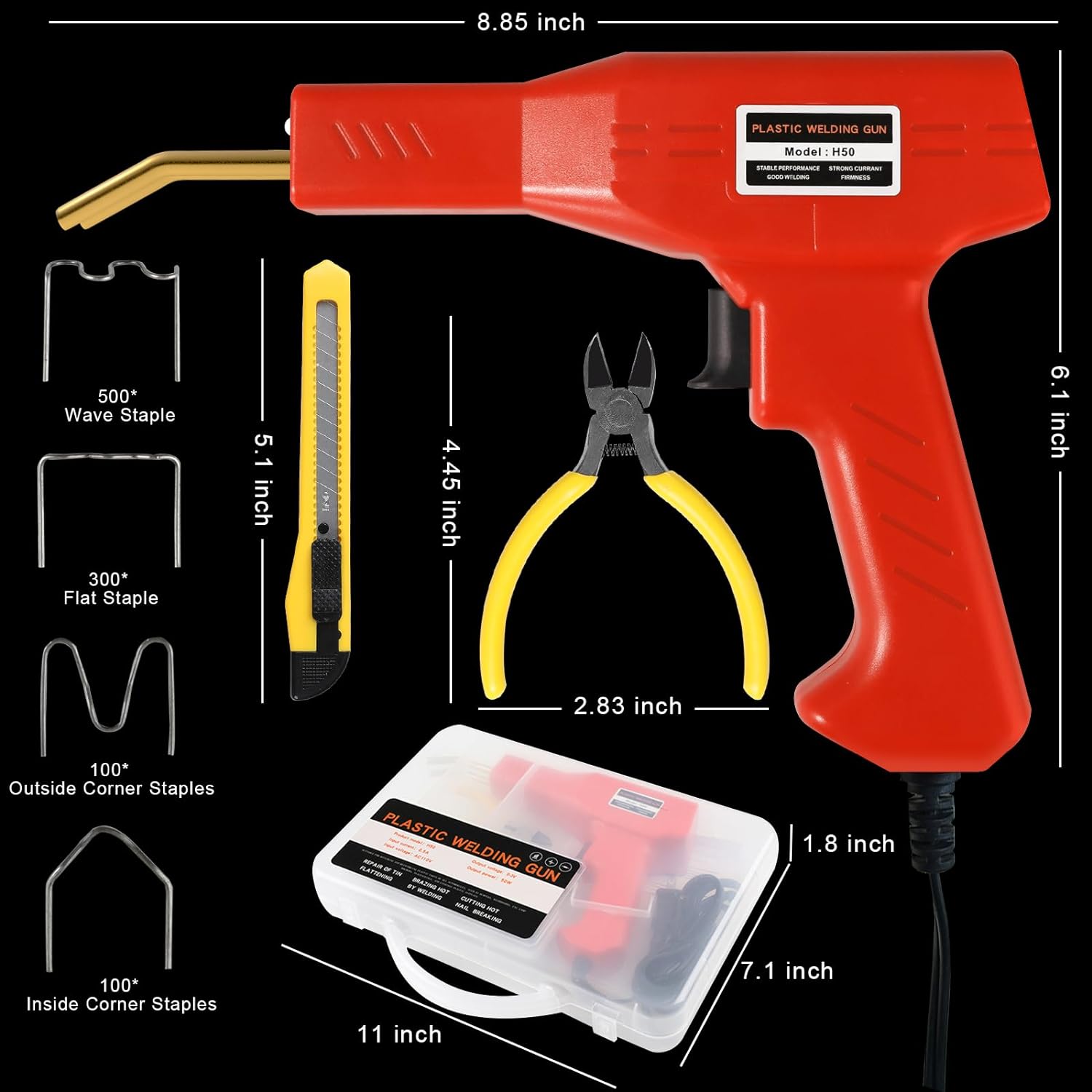 Quality Plastic Welder Kit Hot Stapler Welding Machine Car Bumper Repair Kit Manufacturer | Tekway 6