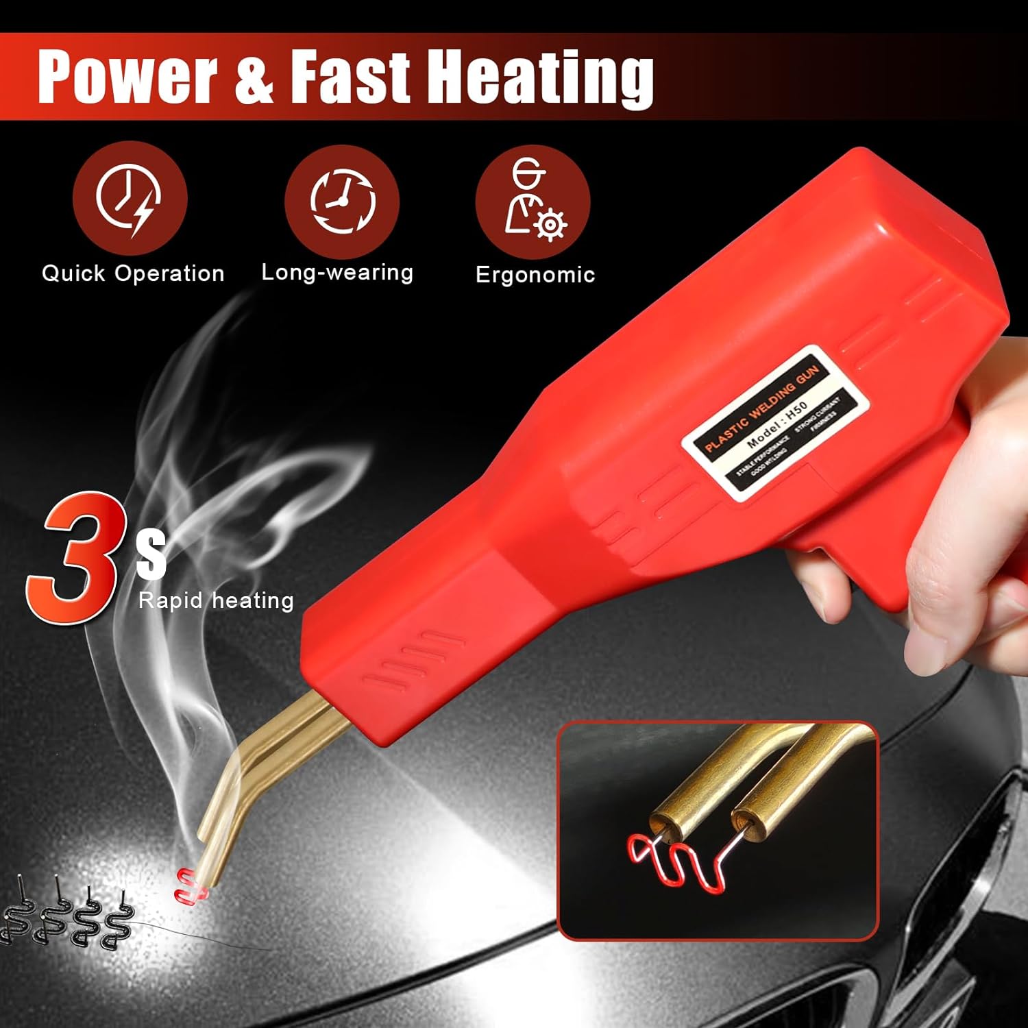 Quality Plastic Welder Kit Hot Stapler Welding Machine Car Bumper Repair Kit Manufacturer | Tekway 5