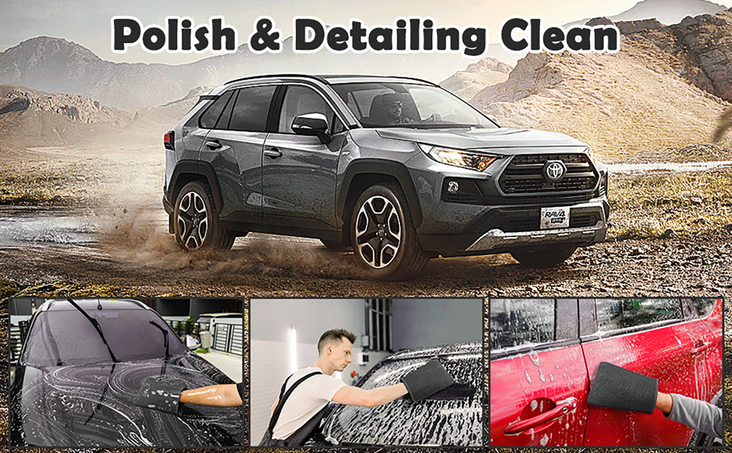 Best Clay Mitt, Microfiber Clay Bar for Car Detailing, Medium Grade Clay Bar Glove Clay Towel Auto Detailing - Tekway 8