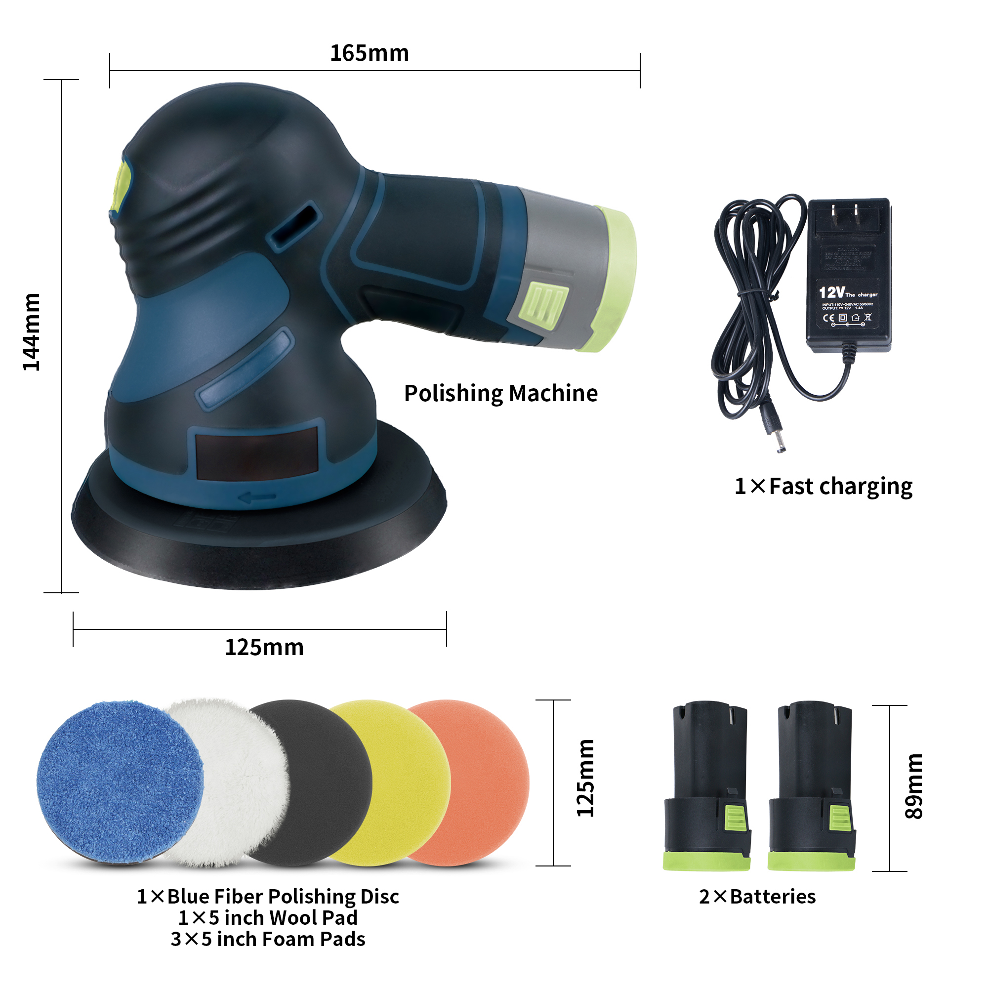 Kit Mesin Poles Lilin Mobil Tanpa Kabel Terbaik, Mesin Poles untuk Detailing Mobil 2024BARU Perusahaan Sempurna - Tekway 4