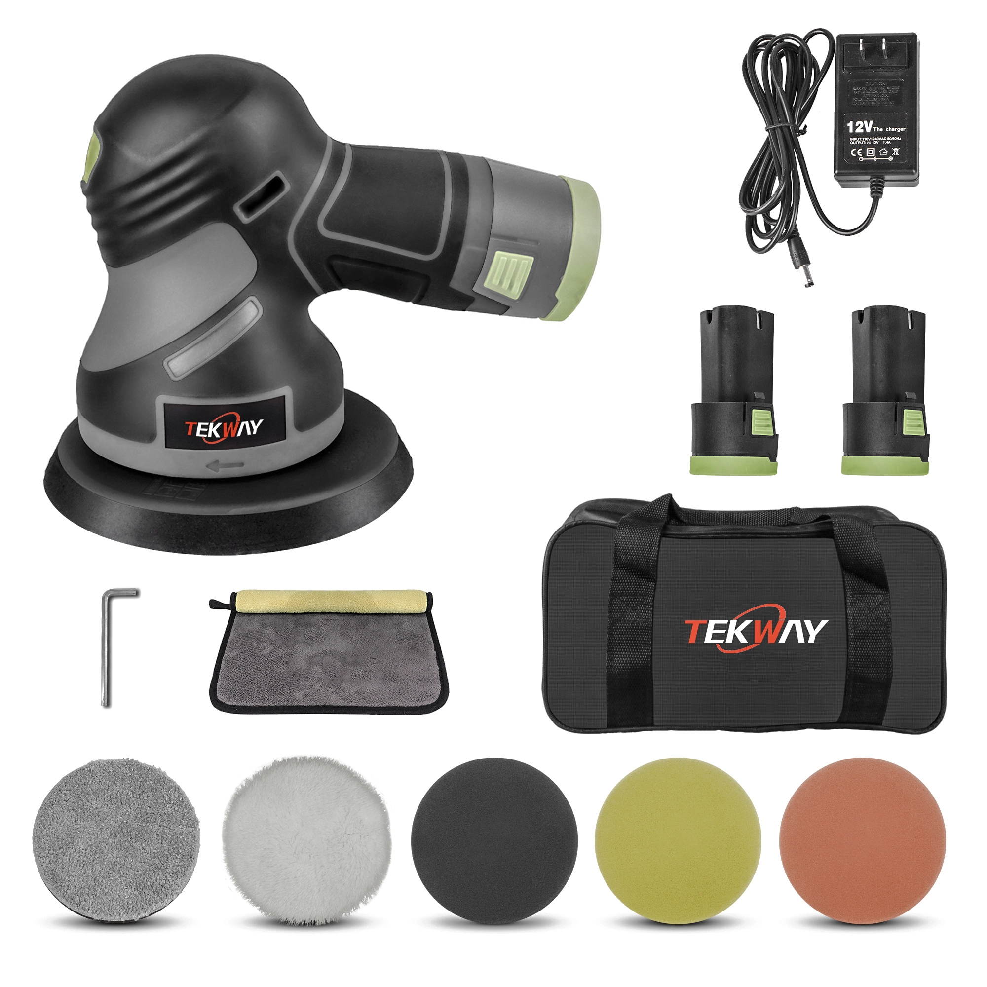 Melhor kit de máquina de polimento de cera para carro sem fio, polidor para detalhamento de carro 2024NEW Perfect Company - Tekway 1