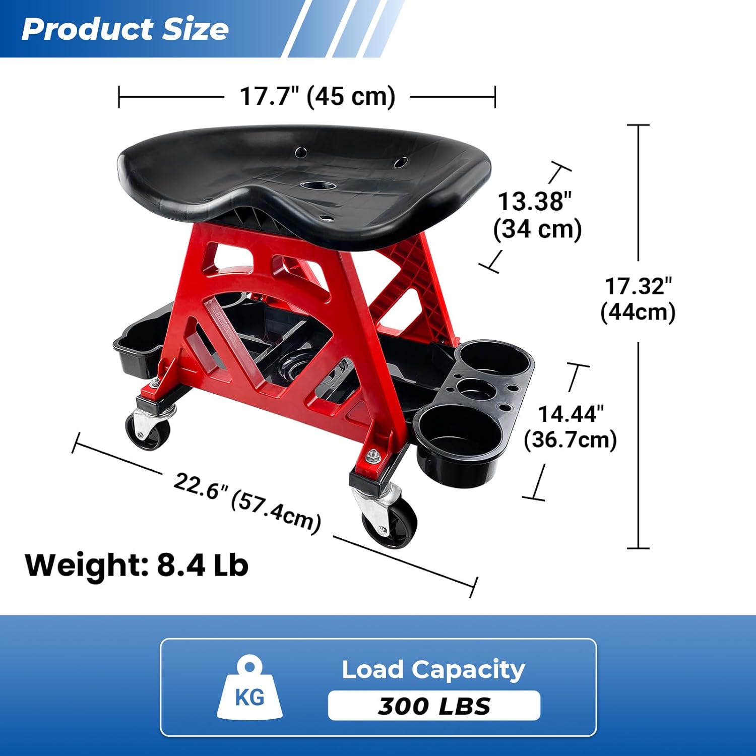 Best Heavy Duty Mobile Rolling Mechanics Creeper Seat Polishing stool, beauty stool Company - Tekway 4