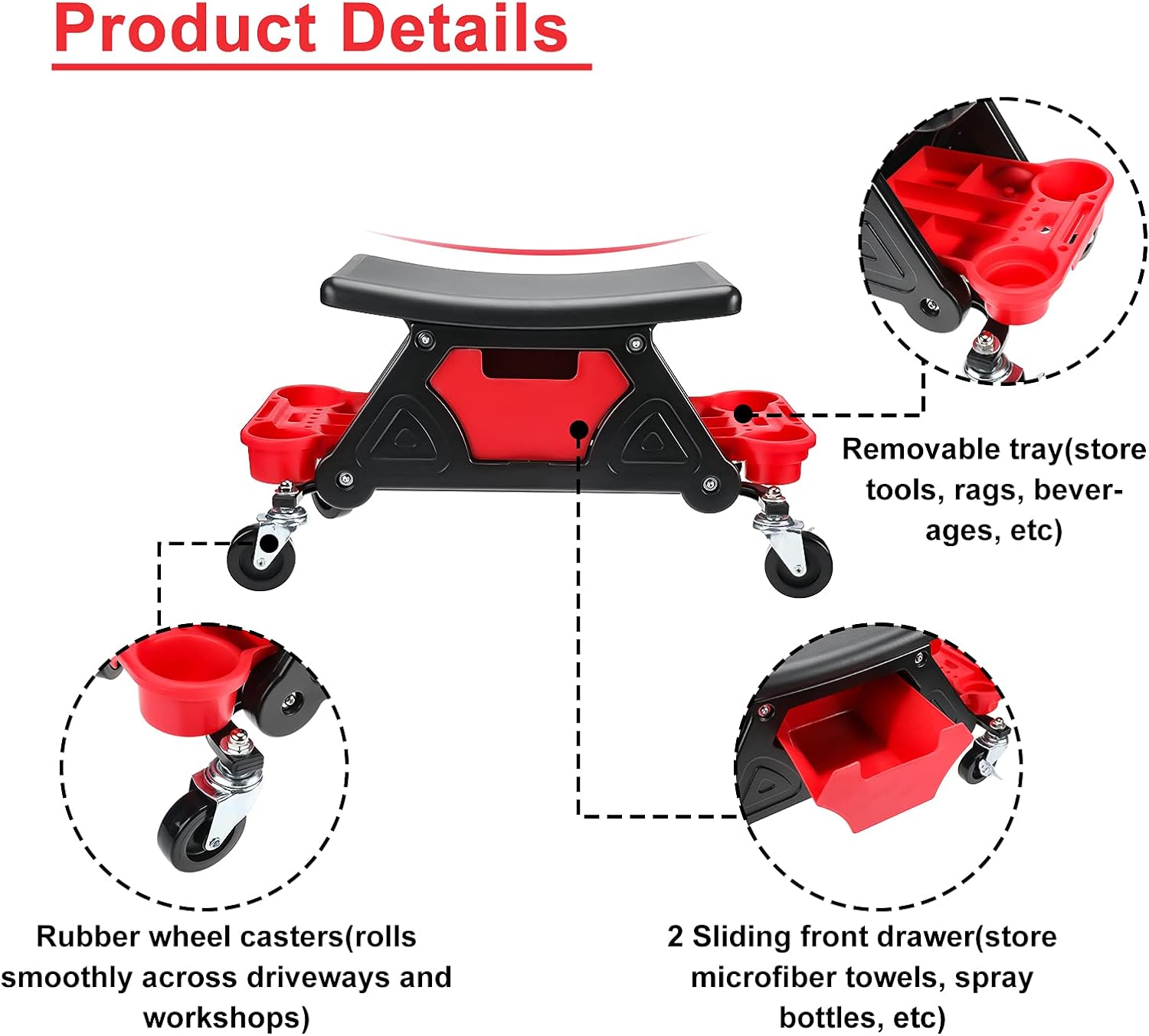 Best Car beauty polishing stool workbench thickened multi-functional maintenance mobile polishing table Company - Tekway 4