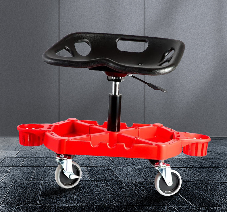Best Polisher roller stool, car detailing stool, shop stool with wheels, garage storage box, tool storage tray- Tekway 8