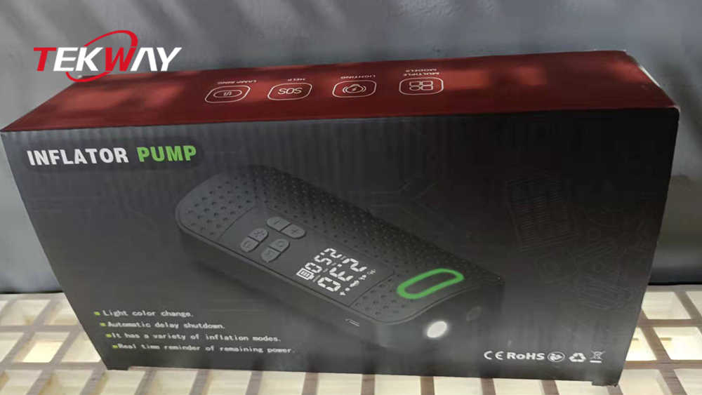 Tekway Pompa Ban Mobil Portabel 150PSI Otomatis Tanpa Kabel 1