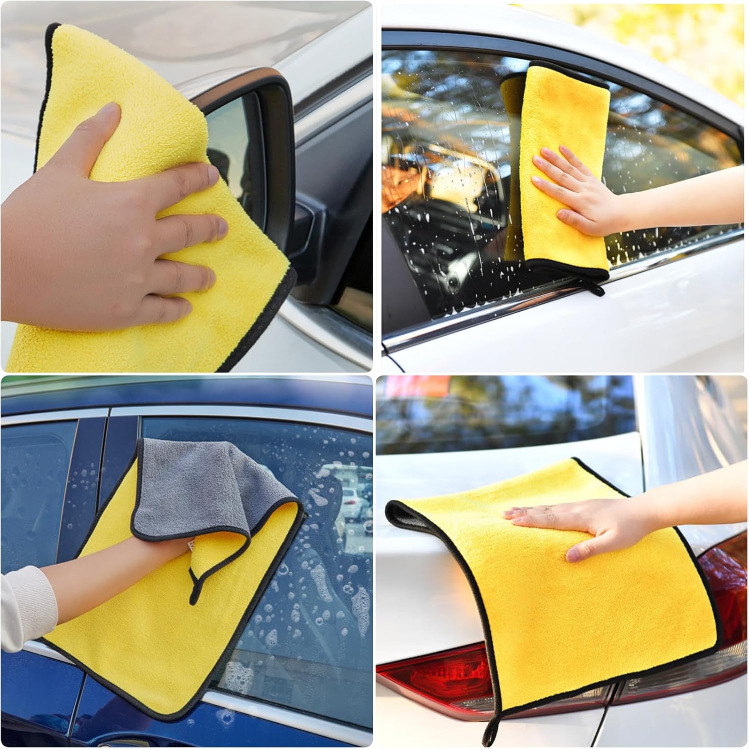 Best Car Wash Towel, Microfiber Cloth, Thick Fiber, Soft Microfiber Towel, For Car Washing Households Company - Tekway 8