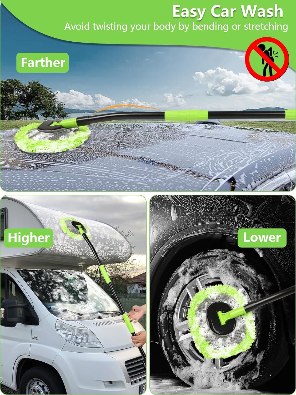 Isincomo esingcono kakhulu sebhulashi lokugeza izimoto elinesibambo eside: uzakwethu ongcono kakhulu wokuhlanza isayensi- Tekway 4