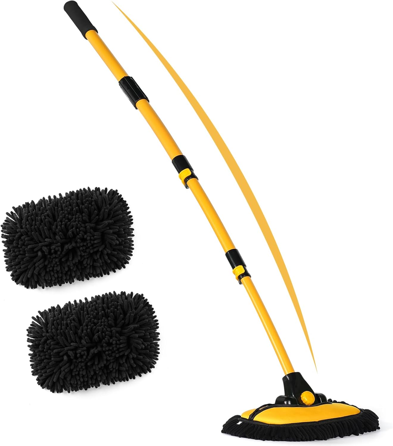 Paras The Ultimate Car Wash Kit: Naarmuuntumaton puhdistus chenilleharjalla, sienellä ja pidennettävällä sauvayhtiöllä - Tekway 2