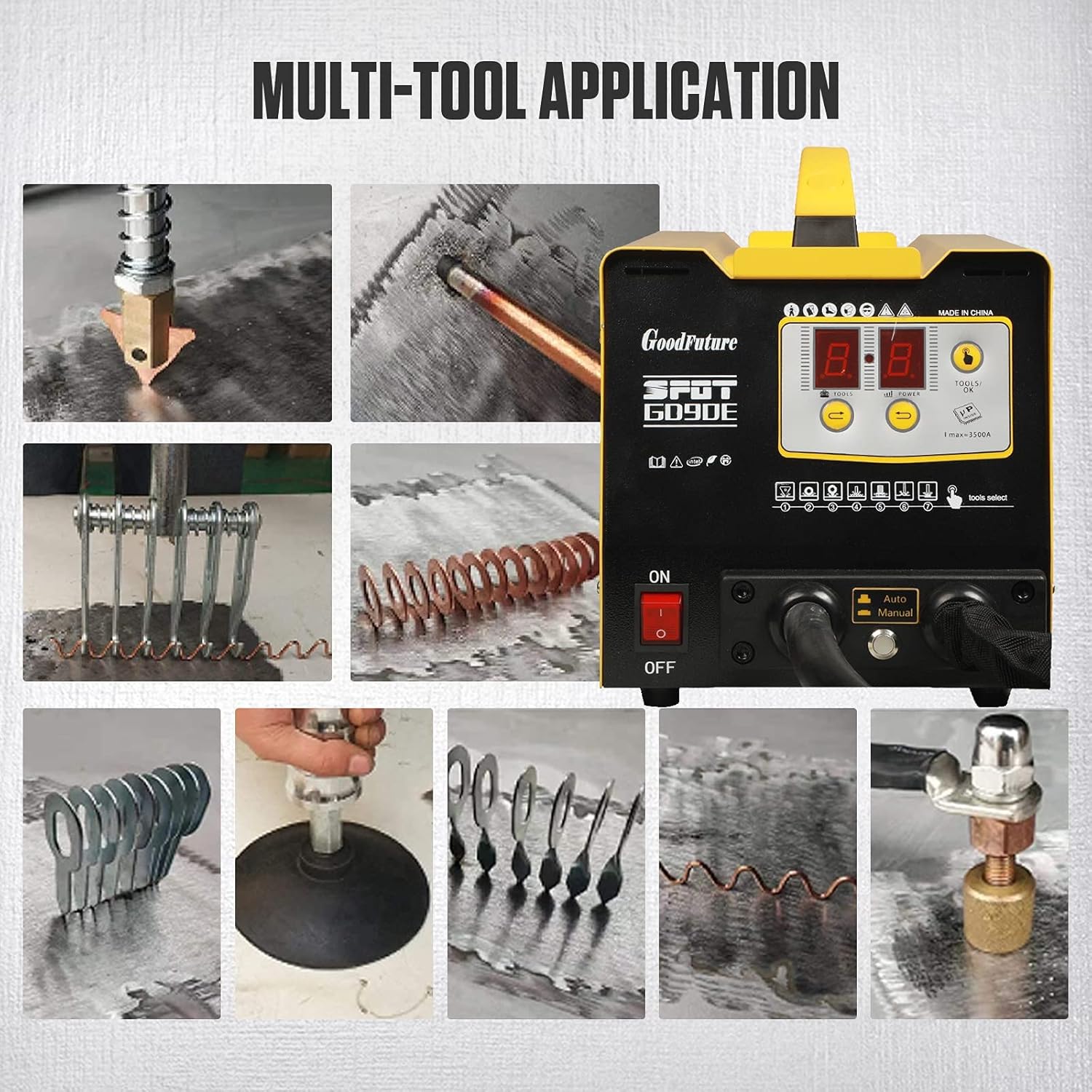 Best Stud Welder Dent Repair Kit 110V, Global Car Repair Tools Multispot Bonnet Door Repair Tool Kit Tekway 7