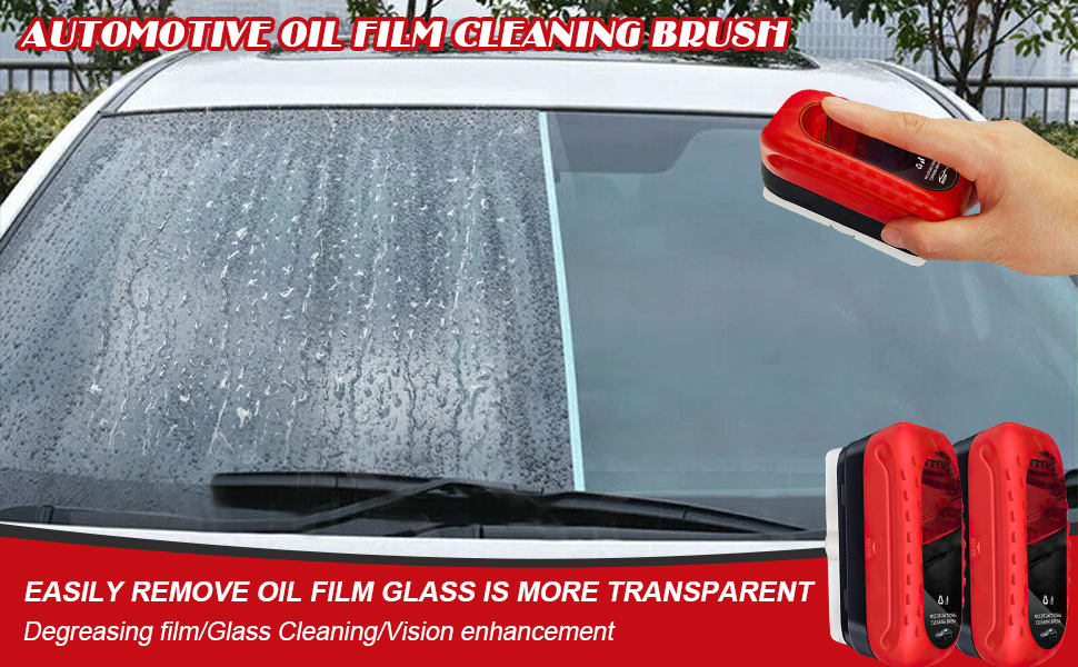 Escova de limpeza de película de óleo automotivo Escova de limpeza de película de óleo automotivo, limpador de película de óleo de vidro automotivo, tábua de limpeza de vidro Tekway 8