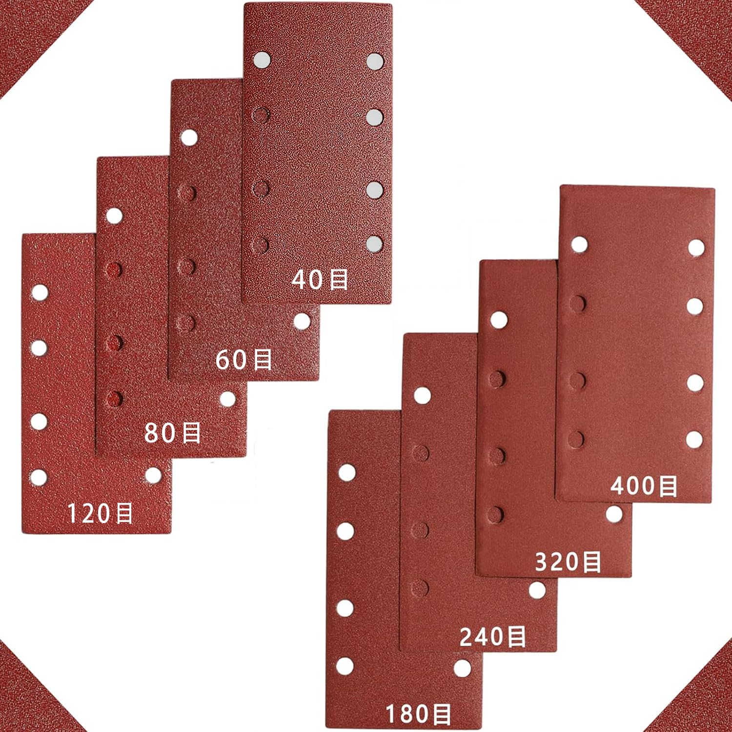 Best Sanding Paper (93 x 185 mm)Orbital Sand Paper, Magic Type, Electric Sander,Rectangle, Paper Sander Company - Tekway 6