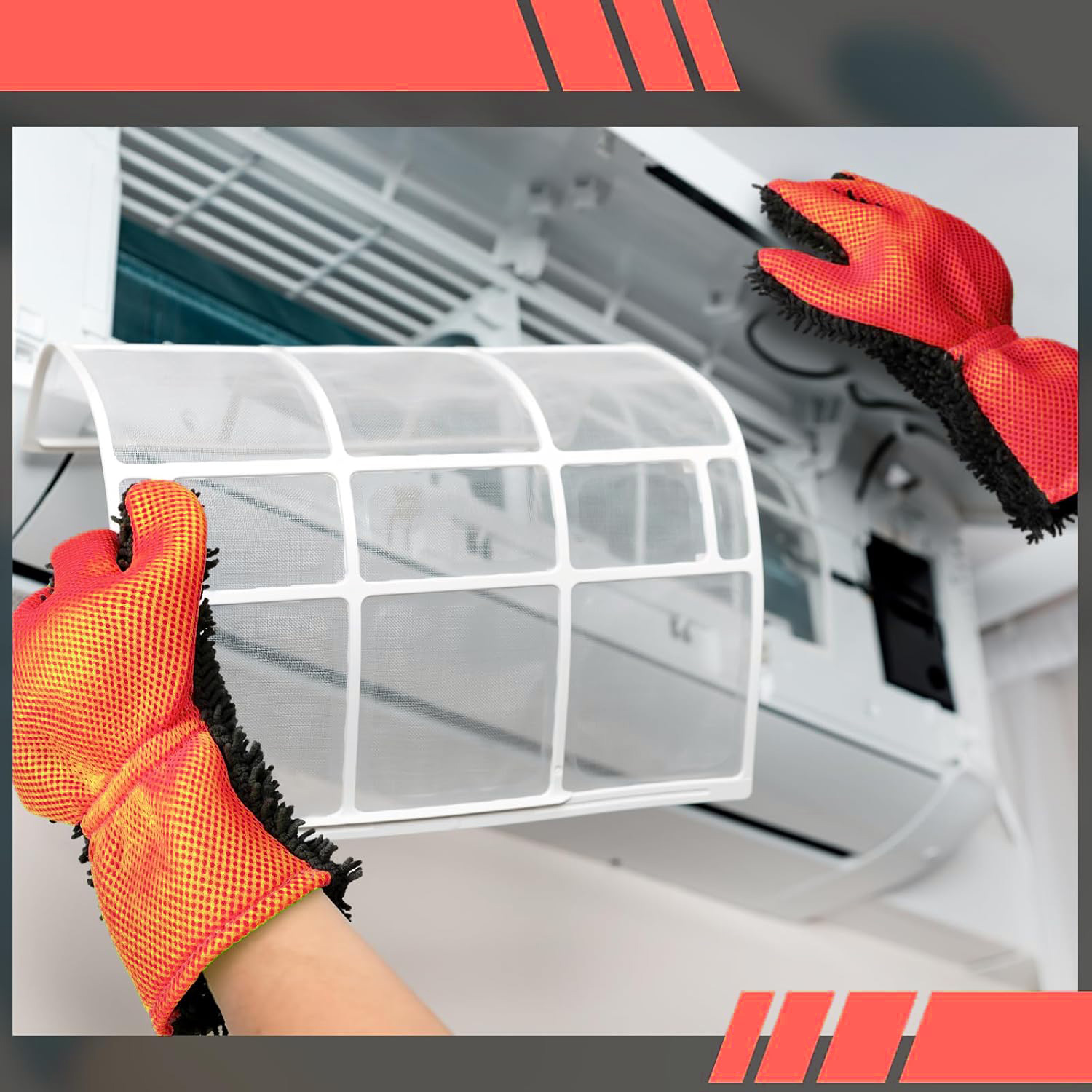 Car Wash Mitt 5 Finger Microfiber Wash Mitts Car Dusting Gloves Double Sided Microfiber Cleaning Gloves Interior Tekway 2