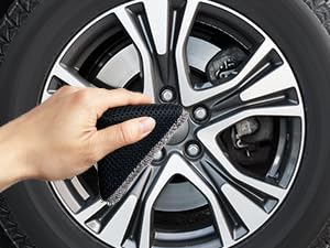 Paras renkaankiillotustyyny, TEKWAY rengasgeeli-applikaattori, kolmiot Rengassienivaahto Wheel Shine Autonpuhdistus - Tekway 12