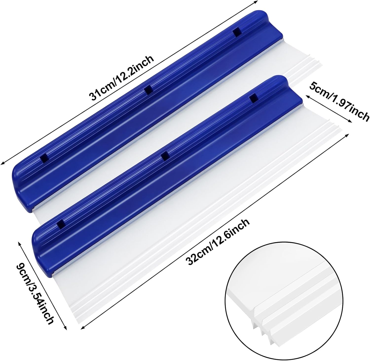 Best 12.2 Inch Car Drying Squeegee Water Blade Professional Automotive Wiper Car Squeegee Water Blade Squeegee Silicone 3