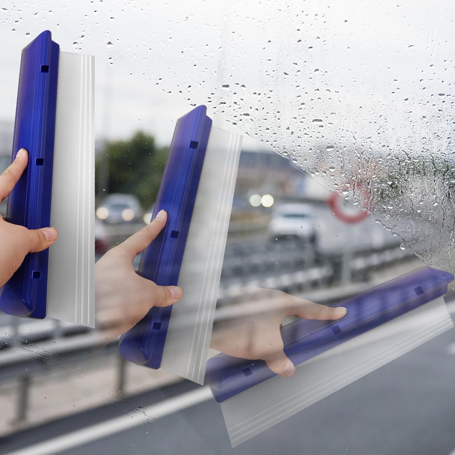 Best 12.2 Inch Car Drying Squeegee Water Blade Professional Automotive Wiper Car Squeegee Water Blade Squeegee Silicone 4