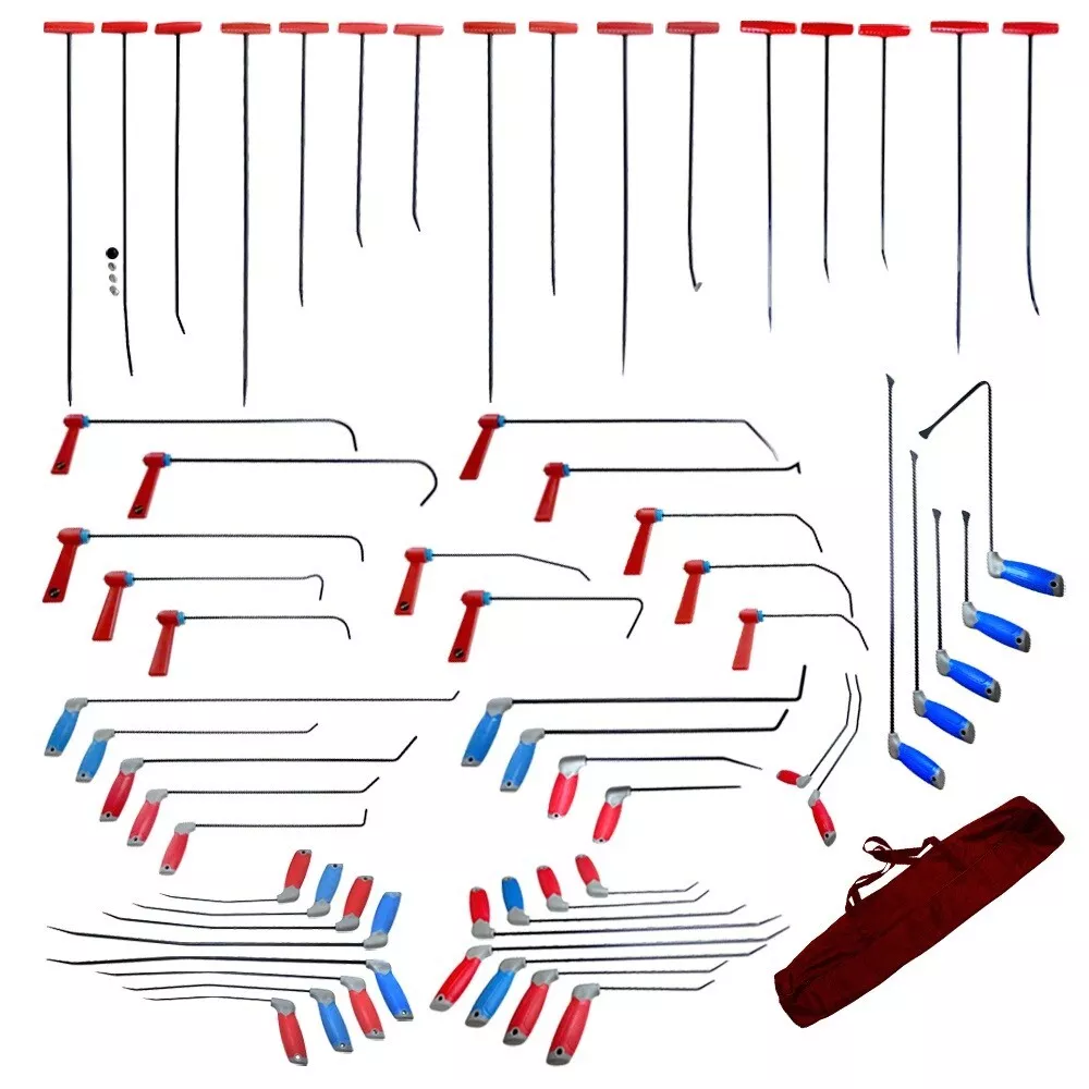 Best Dent Repair Tool 60 Piece Spring Steel Rod Set Car Body Damage Removal Kit Company - Tekway 1