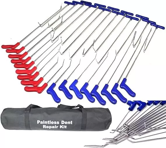 Quality 30pcs Paint Free Dent Removal Tool Kit Dent Repair Kit PDR Tool Bar Manufacturer | Tekway 7