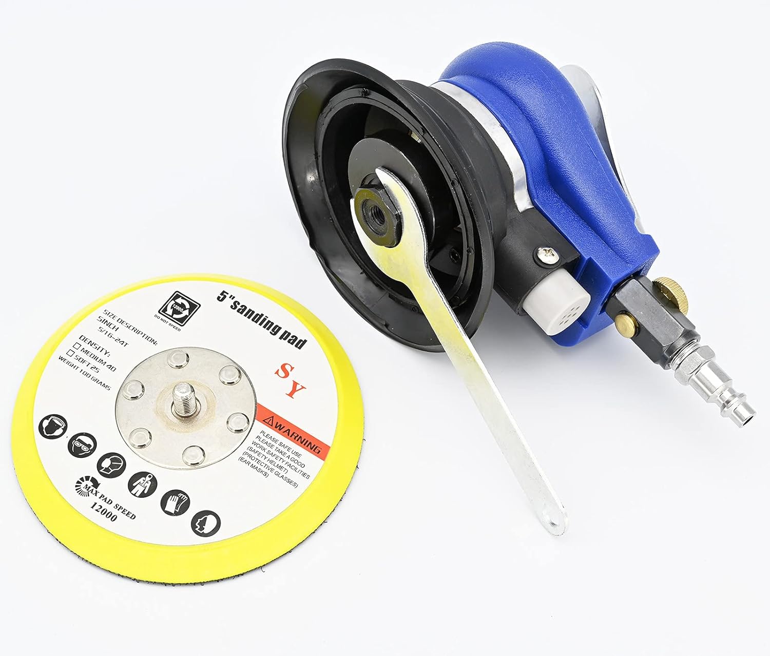 Best Air Sander, High Hardness 5 10000rpm Orbital Sander Precision Machined for Rusting Removal Wood Company - Tekway 6