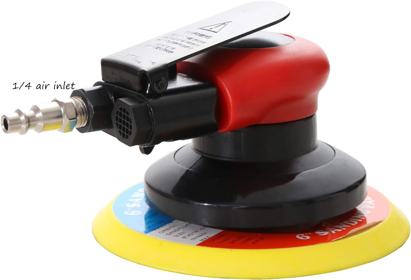 Pinakamahusay na Propesyonal na Air Random Orbital Sander Heavy Duty Dual Action Pneumatic Palm Company - Tekway 4