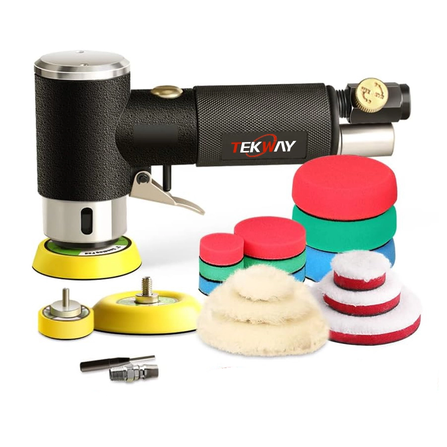 Best Random Orbital Air Sander, Mini Pneumatic Sander for Auto Body Work, High Speed Air Powered Polisher - Tekway 1