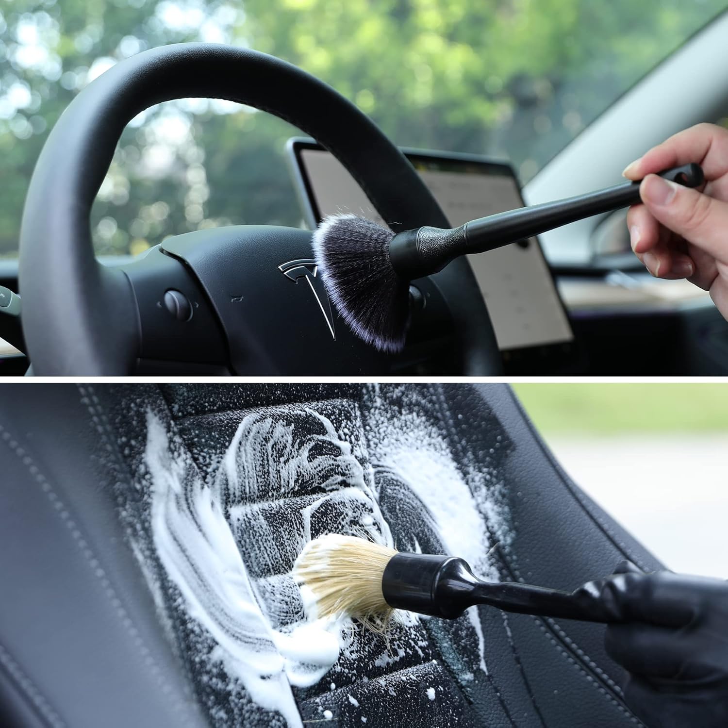 ULTIMATE Professional Car Detailing Brush Set - 4PC Premium Kit 4