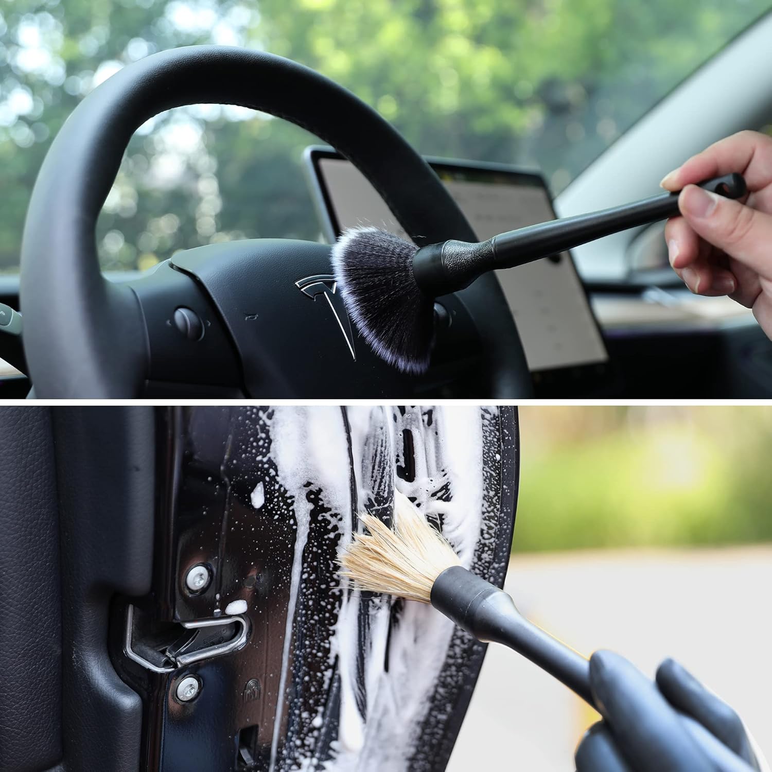 ULTIMATE Professional Car Detailing Brush Set - 4PC Premium Kit 2
