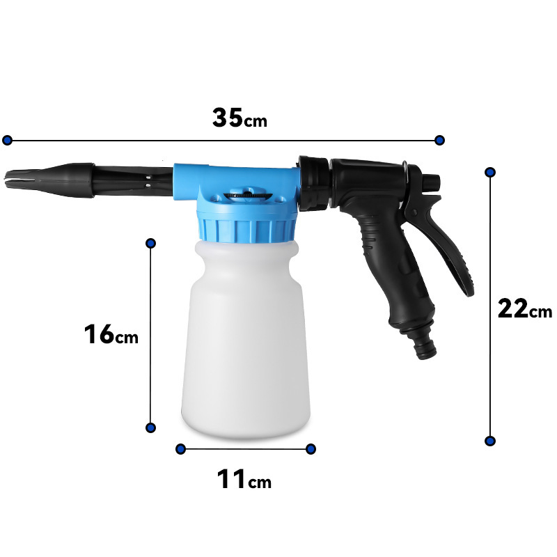 Pianka do mycia samochodów w sprayu, ręczny pistolet wielofunkcyjny do użytku domowego, pojemnik na pianę 3