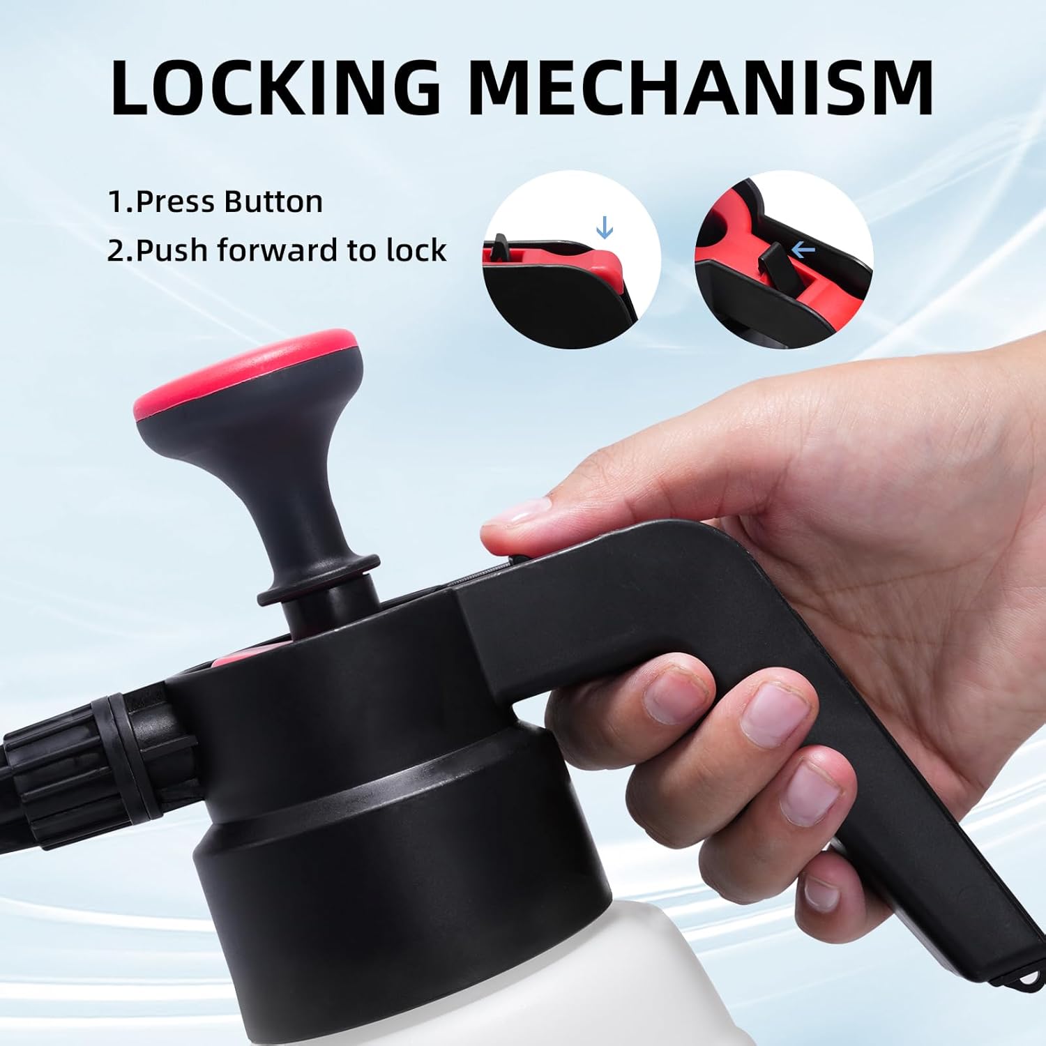 Foam Pump Sprayer, 2 Liter Car Wash Foam Sprayer, Pump Foaming Sprayer, Hand Pressurized Soap Sprayer-1743228264983879 6