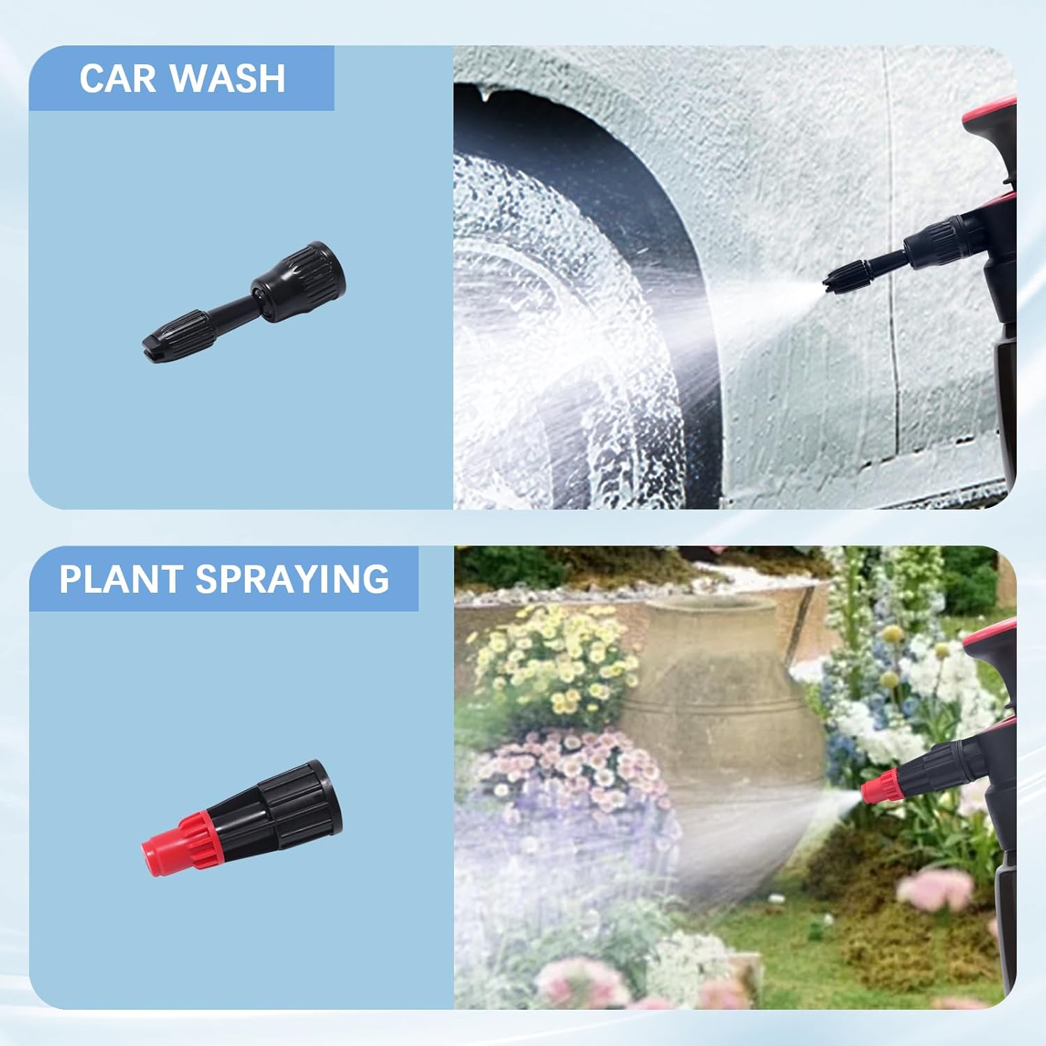 Foam Pump Sprayer, 2 Liter Car Wash Foam Sprayer, Pump Foaming Sprayer, Hand Pressurized Soap Sprayer-1743228264983879 4
