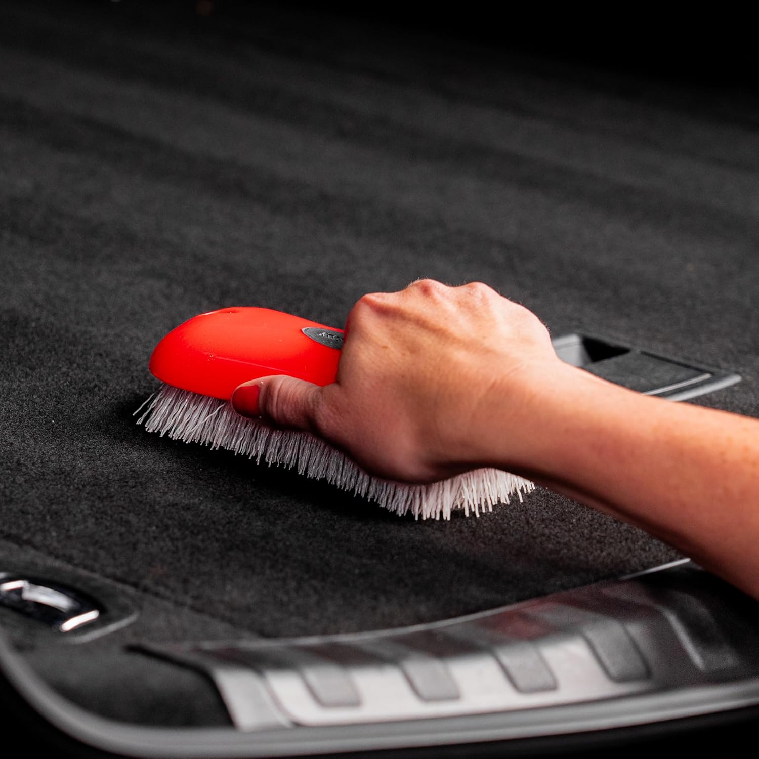 Stiff Bristle Carpet and Upholstery Cleaning Scrub Brush for Automotive, Home, Couch, Stain Removereew 6