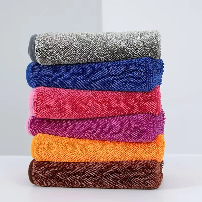 Twisted braided car wash towel, car towel, fast absorption, no lint, car wiping without leaving marks, factory direct sales and wholesale 1