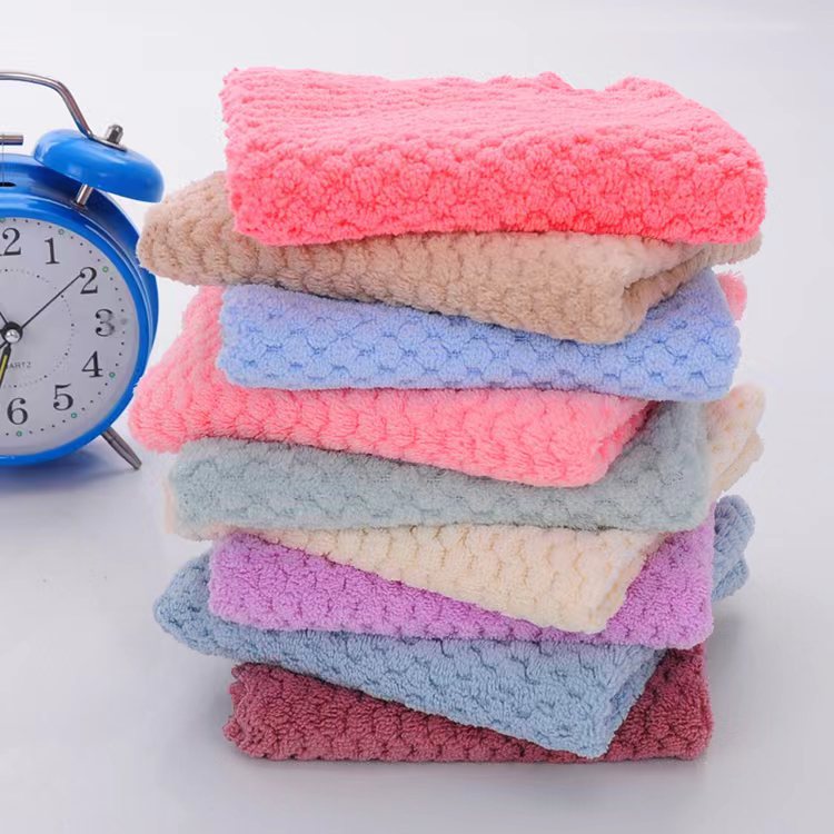 Verarbeitung Ananas quadratisches Handtuch Absorptes Werksangaben täglich weich absorbierende schnelle trocken verdickte waffeltuch kundenspezifisch 1