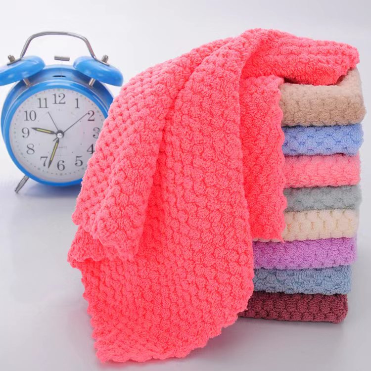 Verarbeitung Ananas quadratisches Handtuch Absorptes Werksangaben täglich weich absorbierende schnelle trocken verdickte waffeltuch kundenspezifisch 4