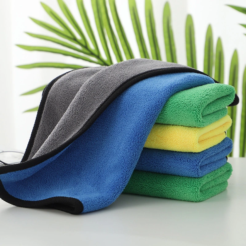 Car wiping towel convenient thick absorbent car washing special towel high density coral fleece double-sided customized logo 1