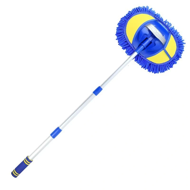 Balai de lavage de voiture en chenille, brosse télescopique à poils souples, manche long, nettoyage de voiture, gros camion, nettoyage en libre-service, plumeau, artefact de lavage de voiture 1